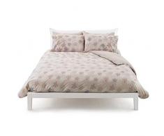 Copripiumino OLIVER BEIGE in cotone garzato ZUCCHI matrimoniale (sacco cm.250x200+pattella=245 + 2 federe +1 sotto lenzuolo c/angolo175x200)