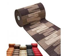 emmevi Tappeto Cucina Passatoia Runner Moquette Corridoio Scale Antiscivolo su Misura Bordato MOD.Picasso 27 67X260 Grigio Antracite