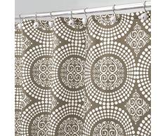 180x0.2x200 cm Bianco InterDesign Medallion Tenda Doccia Tessuto