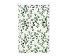 GARDINIA Tenda a rullo Digiprint Blackout, Isabella, Fissaggio a incastro, Stampa digitale, Opaca, Incl. materiale di montaggio, Bianco/Fantasia, 50 x 150 cm (LxA)