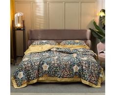 Trapunta Summer Duvet Seta Ricamo Trapunta Quilt Summer Quilt Coperta Home Quilt Letto (Color : A, Size : 150x200cm)