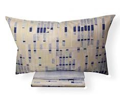 Completo letto Matrimoniale Set Lenzuola Due 2 Piazze ZUCCHI Tela di Puro Cotone Sopra + Sotto con angoli + Doppie Federe Double Face (Leisure B1, Matrimoniale Due Piazze)