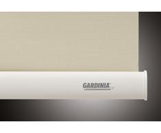 GARDINIA Tenda a rullo con catenella laterale con rivestimento termico, Installazione a parete, soffitto o nicchia, Elevato riflesso della luce, Risparmio energetico, Kit di montaggio incluso, Naturale, 62 x 180 cm (LxA)