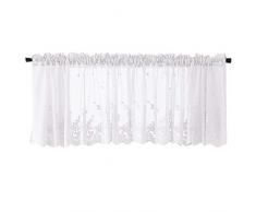 Koowaa Tenda per mantovana per Finestra, Tenda per mantovana Fatta a Mano in Pizzo Rurale per Finestra