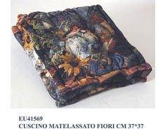 Cuscino matelassato gigante cm 37*37 fiori