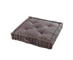 COTON dintérieur Cuscino da pavimento, 60 x 60 x 10 cm, Panama, ardesia.