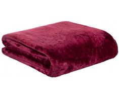 Viva Cashmere Feeling - Morbidissima coperta in microfibra, 150 x 200 cm, vari colori rosso vivo
