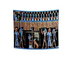 YongFoto 150x130cm Antico Egitto Arazzo Dio Anubi Horus Passaggio degli Inferi Bilancia Dominante Antica civiltà Appeso a parete Arazzi per Casa Parete Decor Tovaglia Coperta