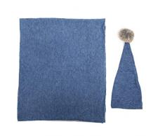 Baby Photography Puntelli Coperta, Neonato Bambino Unisex Morbido Cappello lavorato a maglia alluncinetto Costume Outfit Decor Costume Abbigliamento(Blu)