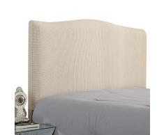 WINS Copertura testiera Letto Elasticizzato Copri Tastiera Letto Protettiva per testiera del Letto copritestiera Solido Antipolvere Fodera per testiera del Letto Beige