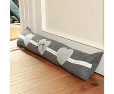 Dibor Paraspifferi grigio decorato Heart stopper cuscino - W80 CM