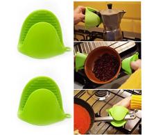 Presine Silicone Da Cucina, Resistenti al Calore, Presine Forno, Guanto Silicone Forno, Facili da Indossare, Presine da Cucina Impermeabili