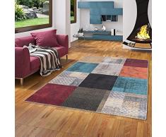 Pergamon Finesse - Tappeto di Design Vintage - Patchwork Multicolore - 6 Dimensioni