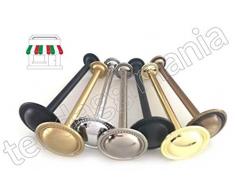 Reggi Tenda FERMATENDA EMBRASSE in Ottone per Tenda a Parete, 20 CM x 70 MM, Vari Colori (Oro Lucido)