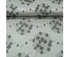 Tessuto arredo stoffa per tappezzeria jacquard A Metro alt 280 cm Fiore L373
