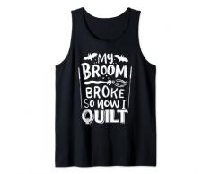 La mia scopa si è rotta così ora ho trapunta uncinetto cucito a maglia Canotta