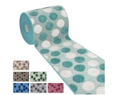 Tappeto Bagno Camera Corsia su Misura al Metro h50 cm Tessitura 3D Assorbente Bordato Retro Antiscivolo MOD.iOS al Metro Porpora