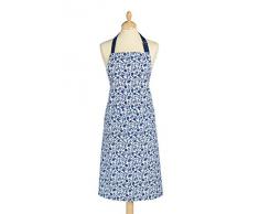 Kitchen Craft Traditional - Grembiule da cucina, decorato a fiori, colore blu
