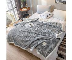 CDML Coperte Pile Coperta di Flanella Spessa Calda di Agnello Cashmere Coperta Invernale Doppia trapuntino Singolo -2,0x2,3m