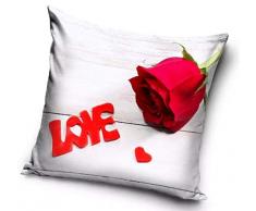 LOVE CUORE AMORE Cuscino CUSCINO COMPLETO DIMENSIONE Cuscino LOVE CUORE AMORE Quadrato 40X40 CM