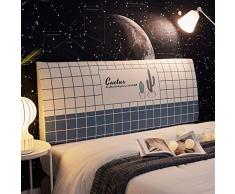 WWQQ Copertura Testata Letto Matrimoniale Stampa Fodera per Testiera A Prova di Polvere Copri Testata Letto Stampa Fodera Testata Letto Elastica Protezione Testata Letto (Color : D, Size : 110-130CM)