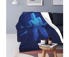 Antica Bilancia - Coperta anti-pelucchi e flanella ultra morbida, per bambine e bambini, per tutte le stagioni, comoda coperta in microfibra per divano, divano letto, 200 x 150 cm