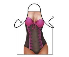 Rekkles Viola Sexy della Ragazza della Biancheria Intima Grembiule per Le Donne Party Night Divertente da Cucina Grembiuli da Cucina