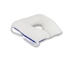 Mobiclinic, Cuscino antidecubito, Cuscino ortopedico, Forma di ferro di cavallo, Marchio europeo, per Sedia, per Divano, per Sedia a rotelle, Prevenzione delle ulcere da pressione, colore Bianco