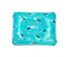 Legami - Cuscino gonfiabile, per Mare, Piscina, Campeggio, Comodo e Ultraleggero, 45x36 cm, Tema Sea turtle