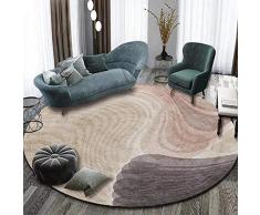 YAOUK2BZ Semplice E Moderna Sedia per Computer Cuscino Soggiorno Soggiorno Camera da Letto Tappeto Rotondo Antiscivolo Confortevole-200 Cm di Diametro