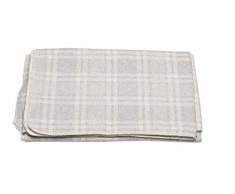 David Fussenegger - Coperta in flanella, a quadri, in feltro, grigio, 140 x 200 cm