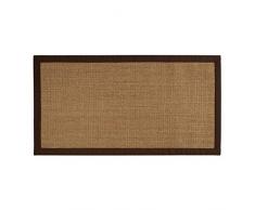 100% puro Sisal Tappeto Amazonas in sughero con bordo in diverse misure, Beige, 160 x 230 cm
