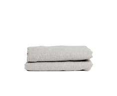 My Linen Home Lenzuolo Sopra Lino Lavato (100% Stonewashed) in Naturale, 140x250 cm I Ipoallergenico, termoregolatore e traspirante I Delicato e morbido anche per la pelle più sensibile