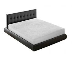 BIANCHERIAWEB Traversa Coprimaterasso Per Letto In Spugna 100% Cotone Jacquard Made In Italy Angoli Elasticizzati (Letto Matrimoniale)
