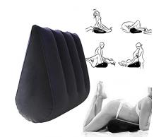 Cuscino Gonfiabile Floccato, Cuscino a Cuneo Triangolare, Cuscino per Divano, Biancheria da Letto