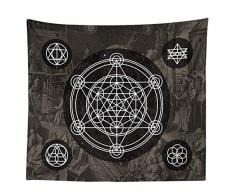 n Home, arazzo da parete, stregoneria, arazzo da parete, stile vintage, luna e stelle, stregoneria, Ouija, decorazione da parete, tappezzeria, testiera, coperta Style D