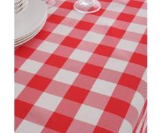 JIAOJIAN Tovaglietta da Picnic Rettangolare Scozzese Pastorale Americana Piccola Tovaglia Fresca da Hotel Tovaglia Salotto Rosa Rosa 140 * 140Cm