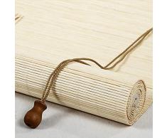 Tapparella ?in Bamboo filtro luminoso Cortina di bambù Tenda a Rullo in bambù Veneziana protezione dal sole e dalla privacy Tendina parasole,avvolgibile romane per finestre e porte (60 x 140 cm)