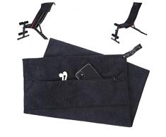 JMQYS Asciugamano da Fitness, Asciugamano Sportivo, Asciugamano da Palestra, con Tasca con Cerniera, Fissaggio Antiscivolo, Asciugamano in Microfibra per Uomo e Donna, Ultra Assorbente per Palestra