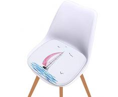 JUNGEN Cuscino per Sedia Cuscino per Sedia Serie Sea Cuscini per sedili Sedie da Pranzo Cuscini Cuscino per sedie da Cucina da Giardino (Pesce Azzurro)