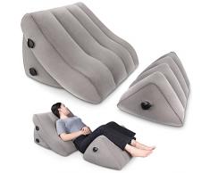 SAHEYER Cuscino gonfiabile per la schiena, cuscini gonfiabili a cuneo lombare Cuscino di sostegno per le gambe per le gambe antireflusso Set di cuscini per il sollievo dal mal di schiena alle gambe