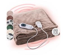 Klarstein Scaldaletto Matrimoniale XXL, Coperta Termica Elettrica 200 x 180 cm, Scaldaletto Matrimoniale Elettrico 3 Livelli di Temperatura, Lavabile in Lavatrice, Coperta Elettrica per Letto e Divano