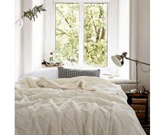FEJK Plaid in Maglia Sherpa Doppio Strato Plaid per Letti Divano a Maglia copriletto Coperte copriletto 150 * 200 cm