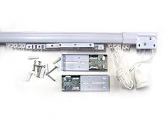 tendaggimania ® Bastone Binario Scorritenda estensibile per Tenda -Attacco parete/soffitto - Misura da 168 CM A 300 CM - Movimento a corda - completo di viti,tasselli e supporti per il montaggio