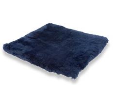 Cuscino in Pelle di Agnello Lusso Blu Azzurro (Base per Sedia a rotelle/Lettino per Gatti)