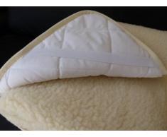 100% Lana Merino Lamswool scaldaletto Matrimoniale coprimaterasso 140 x 200 WOOLMARKED