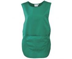 Grembiule con pannello posteriore e tasca davanti - Indumenti dal lavoro - Donna (M) (Smeraldo)