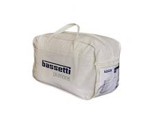 Bassetti piumino invernale + primaverile in microfibra 4 stagioni Made in Italy, una piazza cm. 155x200