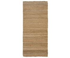 Jute & Co Double Face Tappeto in Juta Tessuto a Mano, Colore Tortora, 50 x 80 cm