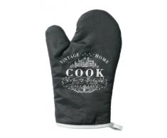 Premier Housewares 5018705660387 Guanto da Forno Vintage Home, 100% Cotone, Nero